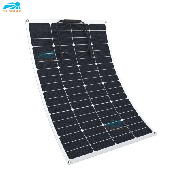 24% High efficiency Sunpower ETFE 20W-200W Flexible Solar Panels The 12 v battery solar panels - Image 2