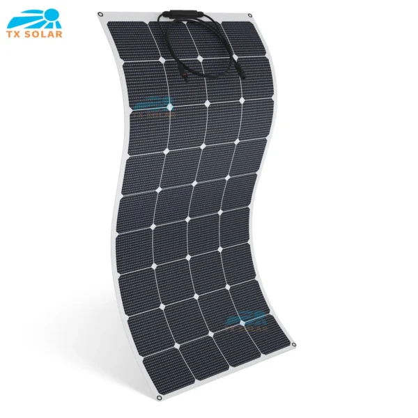 24% High efficiency Sunpower ETFE 20W-200W Flexible Solar Panels The 12 v battery solar panels - Image 5