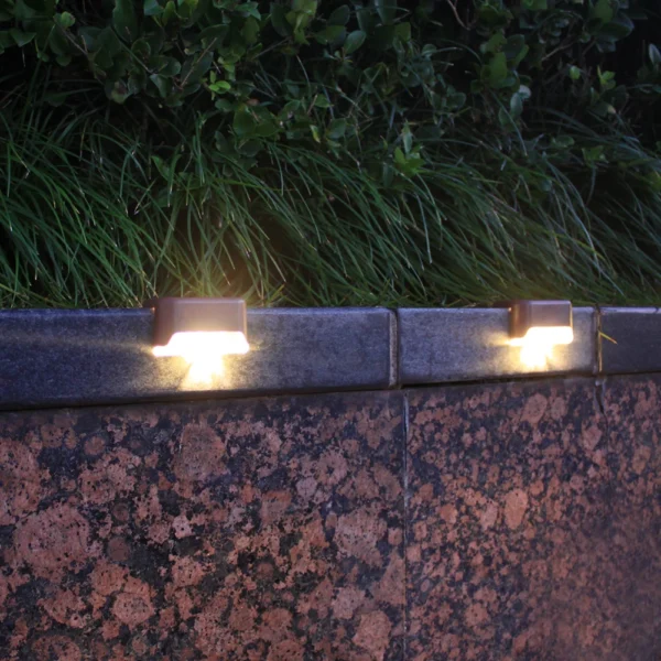 LED Solar Lights Outdoor Garden Lights IP65 Waterproof Solar Step Deck Light Lamp Sunlight Courtyard Decor Solar Garden Lights - Image 2
