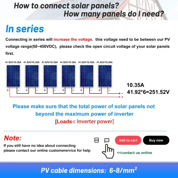 SUMRY Hybrid Solar Inverter Pure Sine Wave MPPT 1.8kw 3kw 3.8kw 6.2kw 12v 24v 48v to 220v Solar Charger Power Home Inversor - Image 3