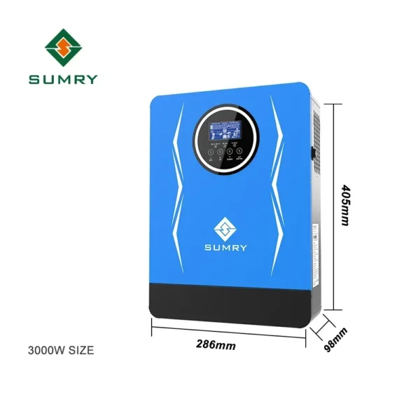 SUMRY Hybrid Solar Inverter Pure Sine Wave MPPT 1.8kw 3kw 3.8kw 6.2kw 12v 24v 48v to 220v Solar Charger Power Home Inversor - Image 6