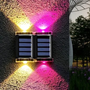 Solar Up and Down Spot Lights Outdoor Street Wall Light Lamp Solar Powered Sunlight Waterproof Solar Lamp Garden Decorative