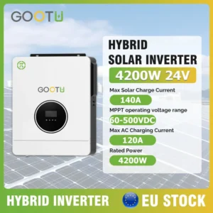 4.2KW Hybrid Solar Inverter 120A Max PV 500VDC Dual Output MPPT Solar Charger Inverter Input On/Off-Grid