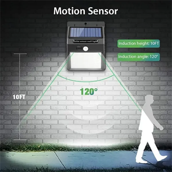 LED Solar Light 30 LEDs Wireless Motion Sensor Light Waterproof Solar Outdoor Lights Garden Decoration Spotlights Wall Lamp - Image 2