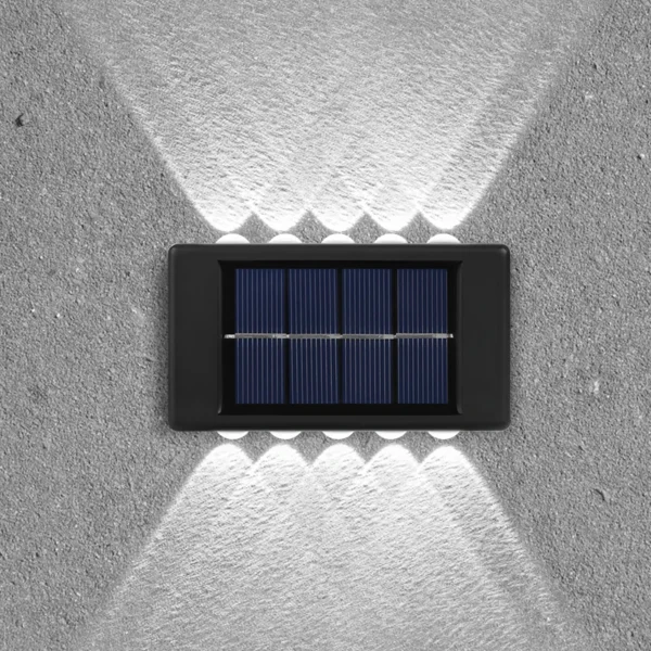 8/10/12/16LED Solar LED Light Waterproof Garden Decor Lamps For Balcony Yard Street Landscape Wall Light Outdoor Solar Lamp - Image 2