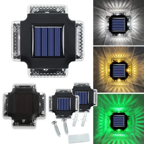 Solar Up and Down Spot Lights Outdoor Street Wall Light Lamp Solar Powered Sunlight Waterproof Solar Lamp Garden Decorative - Image 2