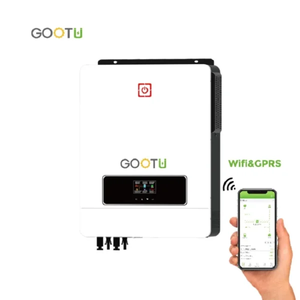 GOOTU 4.2KW 6.2KW Hybrid Solar Inverter 24V 48V 230V Dual Output MPPT Pure Sine Wave Inverter Max PV 500VDC PV Hybrid Inverter - Image 4