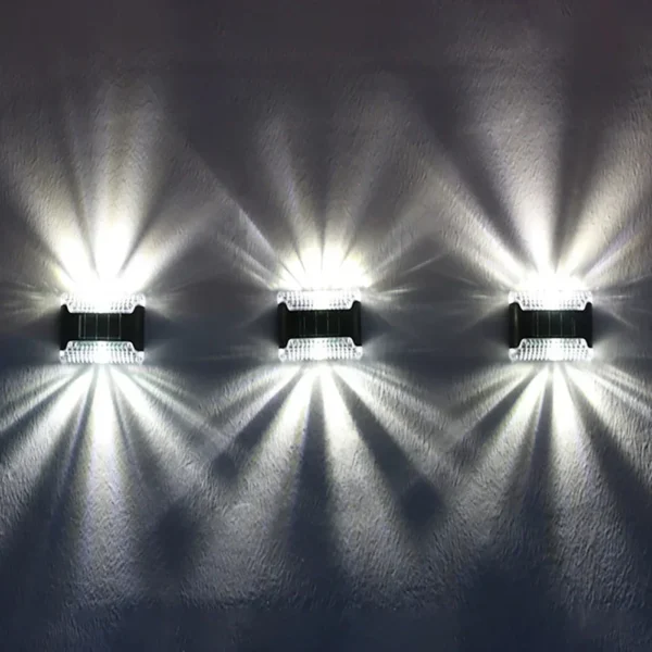 Waterproof LED Solar Lamp Outdoor Garden Ambient Lighting Decoration Up & Down Lights Stair Yard Fence Color Change Wall Light - Image 3