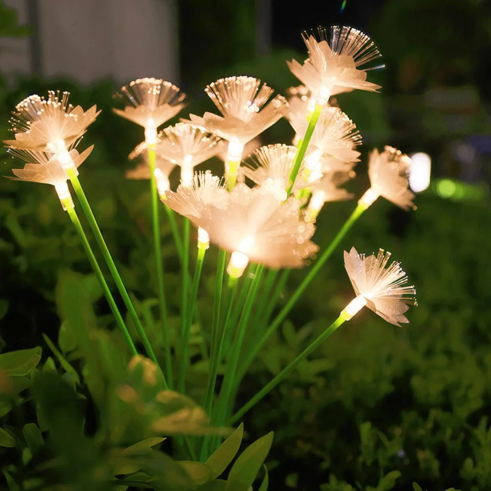 Solar Fiber Optic Flower Garden Light – Waterproof Outdoor Decoration إنارة زهور شمسية للحدائق مقاومة للماء - Image 3