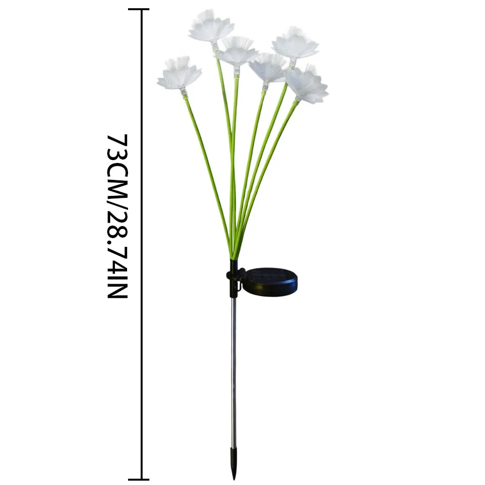 Solar Fiber Optic Flower Garden Light – Waterproof Outdoor Decoration إنارة زهور شمسية للحدائق مقاومة للماء - Image 6