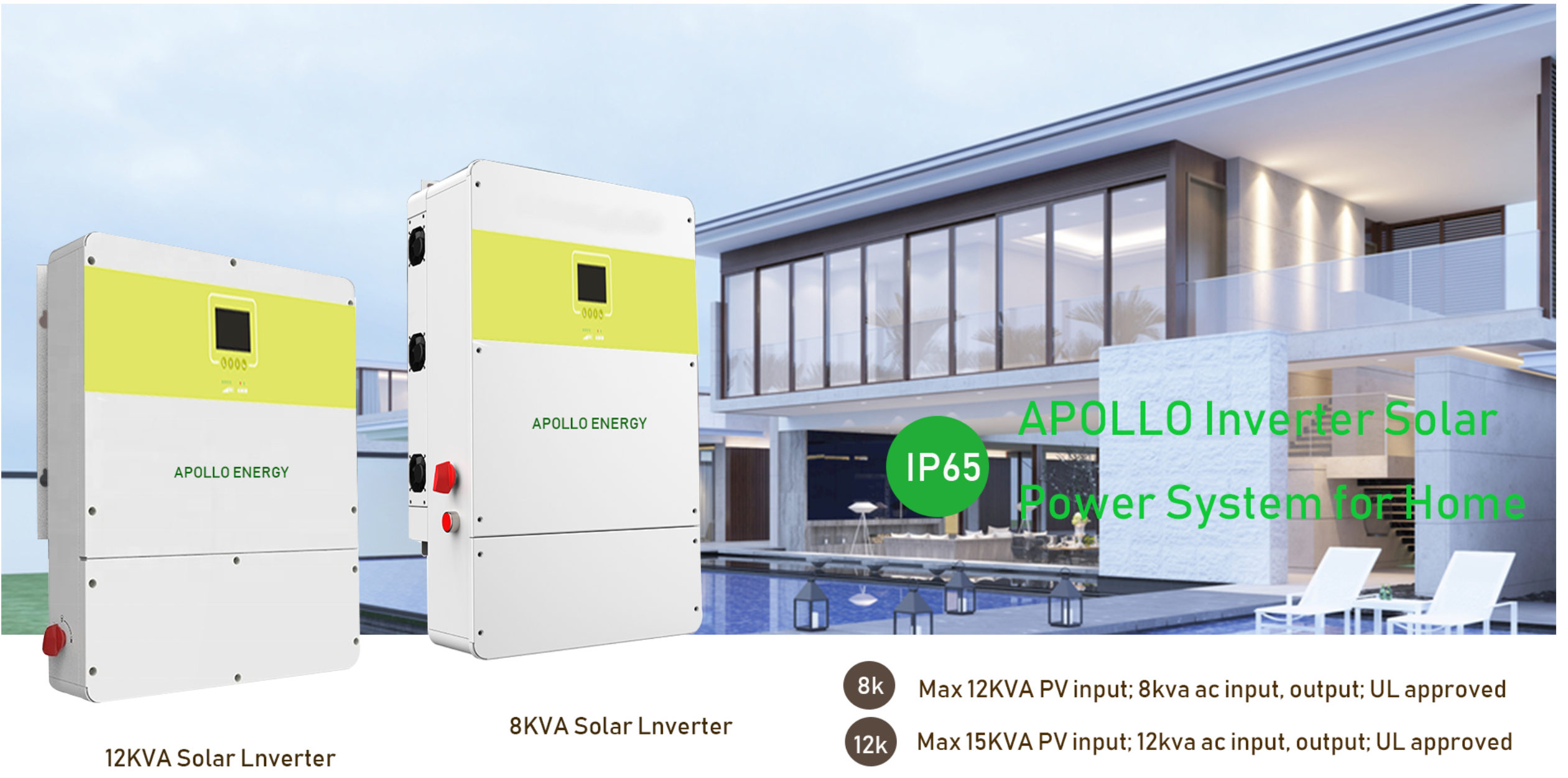 Inverter 120V 240V 12Kw US Version 3 Phases Split Phase Pure Sine Wave Off Grid Solar Hybrid Power Inverter MPPT Controller