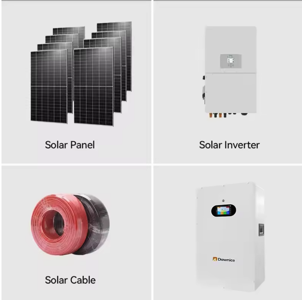 5kw 10kw Complete Solar Energy System On Grid Solar System 10kw Solar System For Home